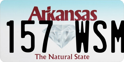 AR license plate 157WSM