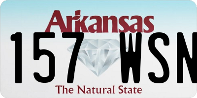 AR license plate 157WSN