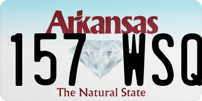 AR license plate 157WSQ