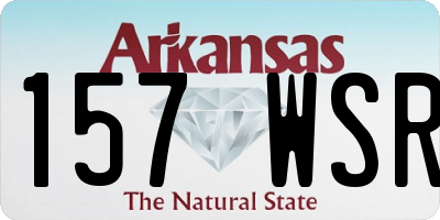 AR license plate 157WSR