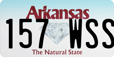 AR license plate 157WSS