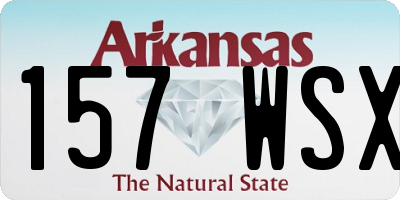 AR license plate 157WSX