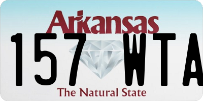 AR license plate 157WTA