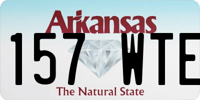 AR license plate 157WTE