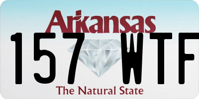 AR license plate 157WTF