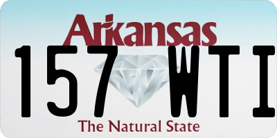 AR license plate 157WTI