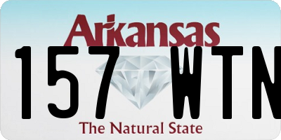 AR license plate 157WTN