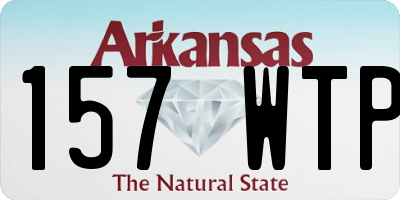 AR license plate 157WTP