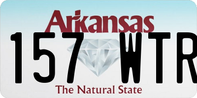 AR license plate 157WTR
