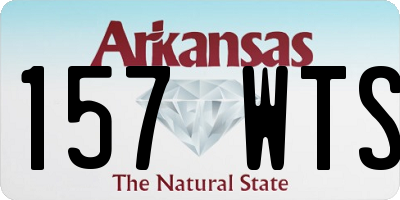 AR license plate 157WTS