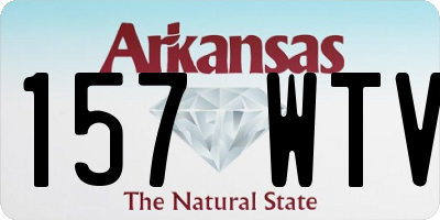 AR license plate 157WTV
