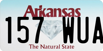 AR license plate 157WUA