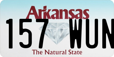 AR license plate 157WUN