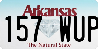 AR license plate 157WUP