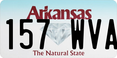 AR license plate 157WVA