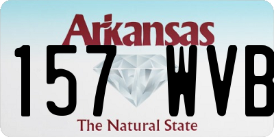 AR license plate 157WVB