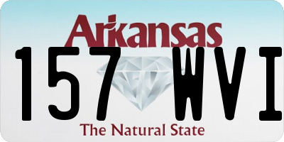 AR license plate 157WVI