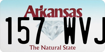 AR license plate 157WVJ