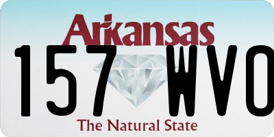 AR license plate 157WVO