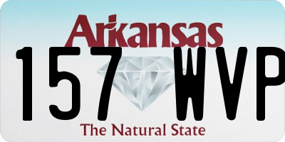 AR license plate 157WVP