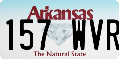 AR license plate 157WVR