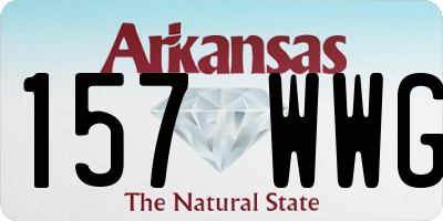 AR license plate 157WWG