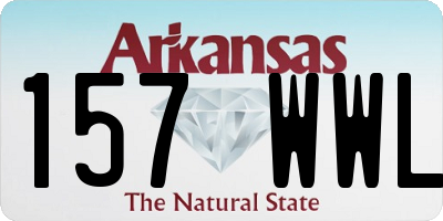 AR license plate 157WWL