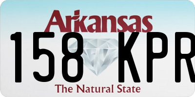 AR license plate 158KPR