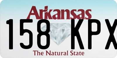 AR license plate 158KPX