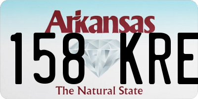 AR license plate 158KRE
