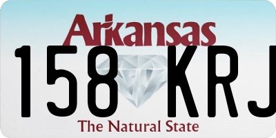 AR license plate 158KRJ