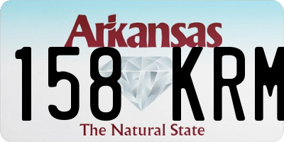 AR license plate 158KRM