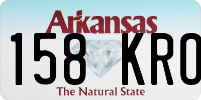 AR license plate 158KRO
