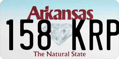 AR license plate 158KRP
