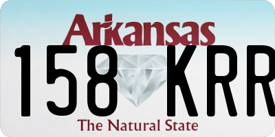 AR license plate 158KRR