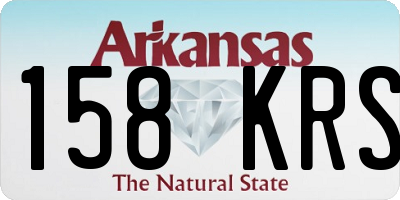 AR license plate 158KRS