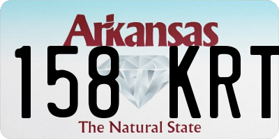 AR license plate 158KRT