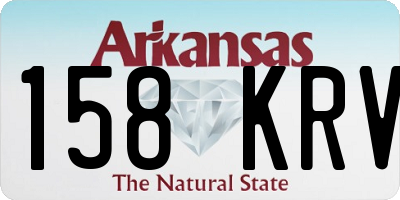 AR license plate 158KRV