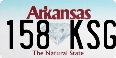 AR license plate 158KSG
