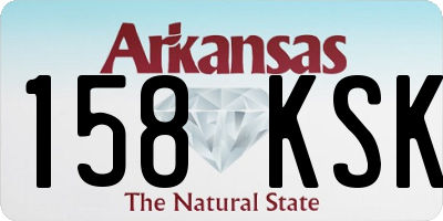 AR license plate 158KSK