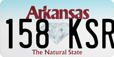 AR license plate 158KSR