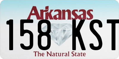 AR license plate 158KST