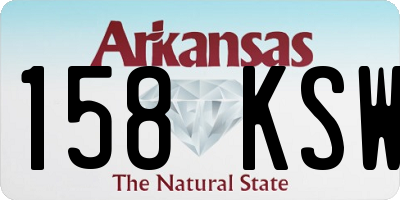AR license plate 158KSW