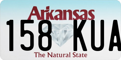 AR license plate 158KUA