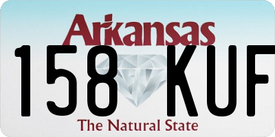 AR license plate 158KUF