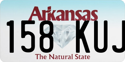 AR license plate 158KUJ