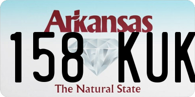 AR license plate 158KUK