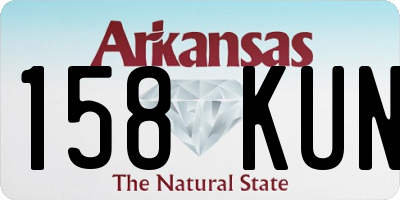 AR license plate 158KUN