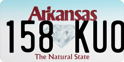 AR license plate 158KUO