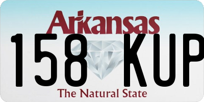 AR license plate 158KUP